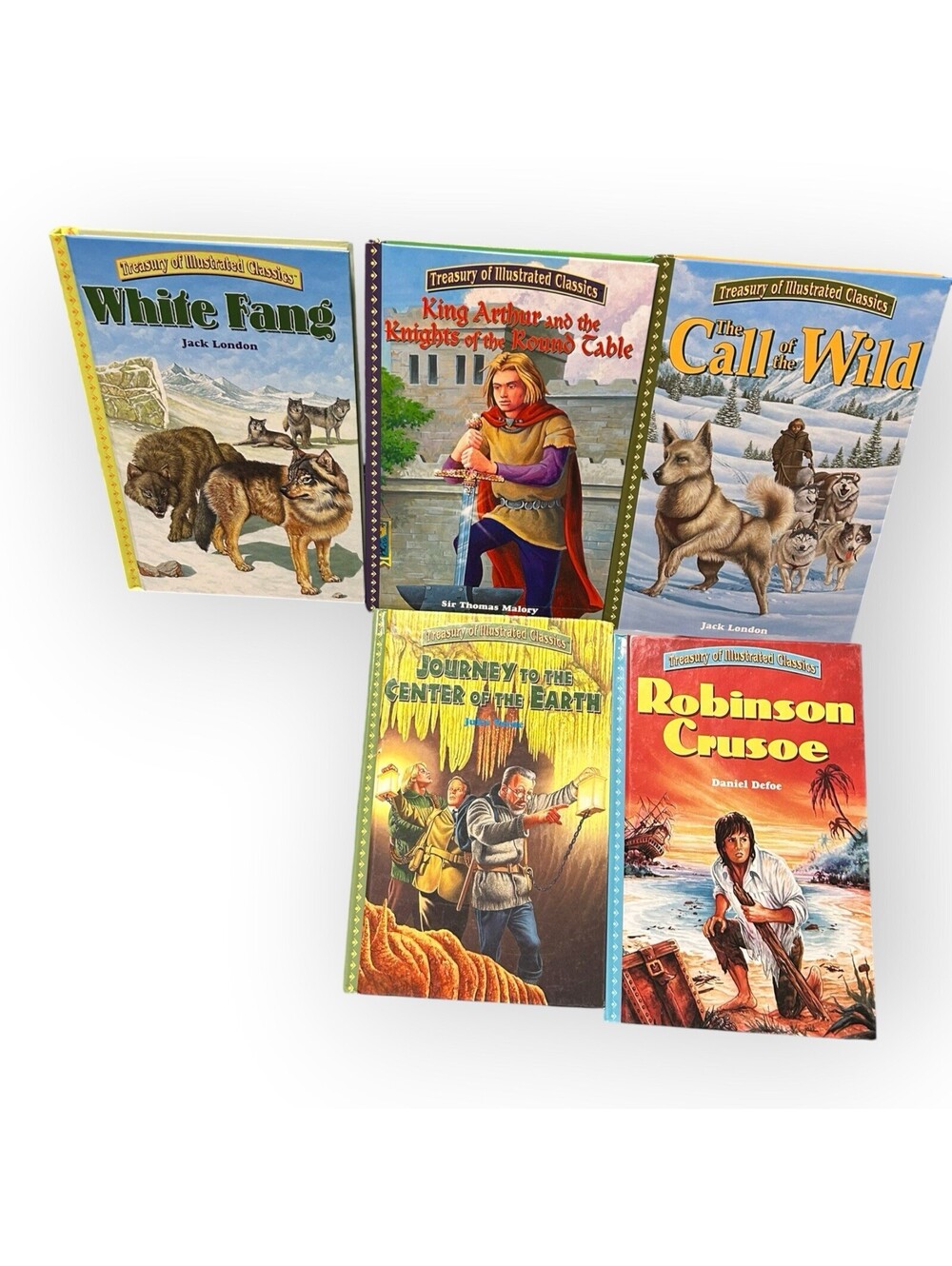 Treasury of Illustrated Classics Lot of 5 Modern Publishing Hardcover Children's